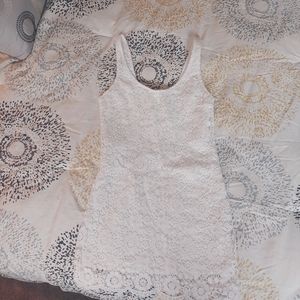 Abercrombie white lace dress